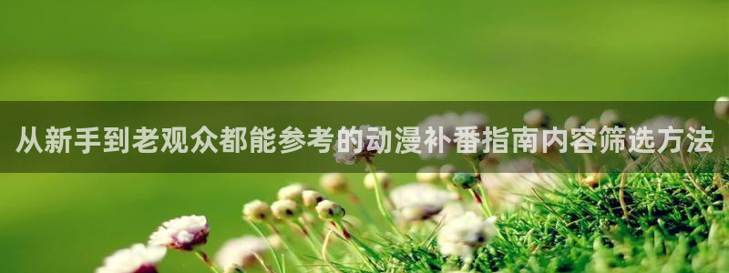 国产动漫排行榜：从新手到老观众都能参考的动漫补番指南内容筛选方法