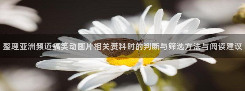 好看动漫推荐：整理亚洲频道搞笑动画片相关资料时的判断与筛选方法与阅读建议